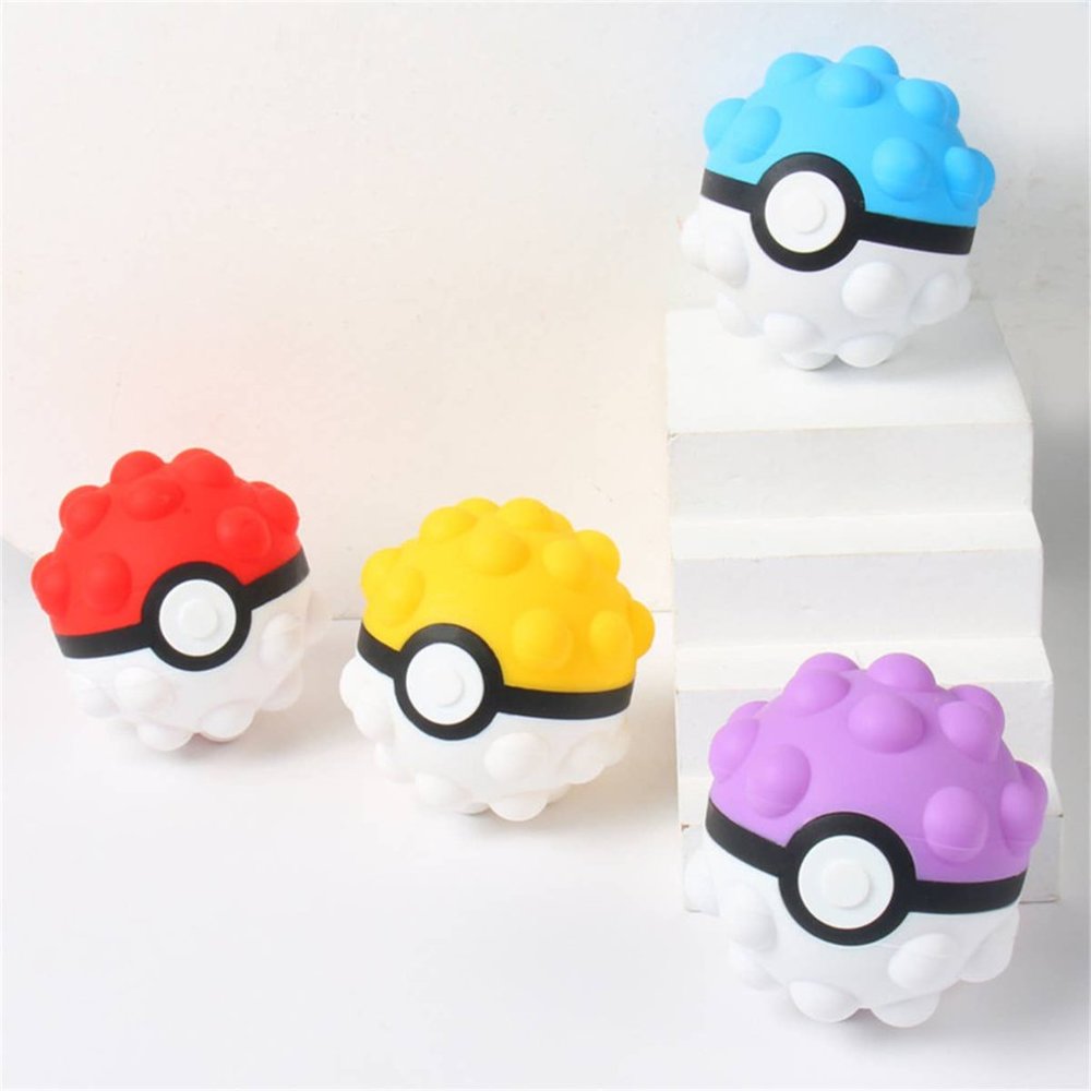 Pack Of 4 Squeeze Ball Pop It Easter Fidget Toys Assorted Color